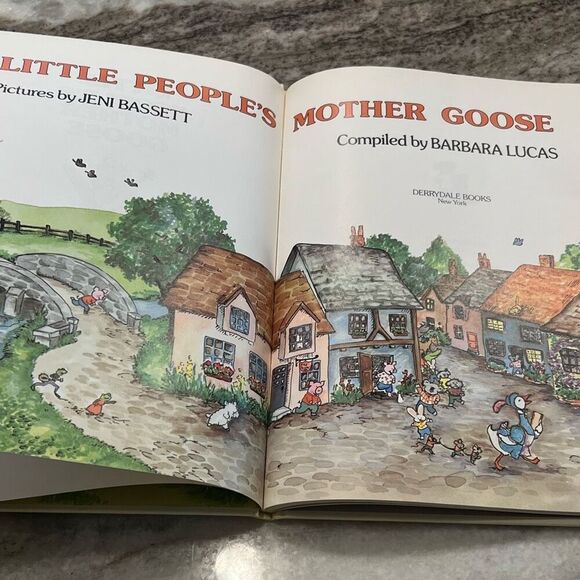 Little People’s Mother Goose, Vintage Hardcover Book, Nursery Rhyme Compilation - Picture 3 of 11